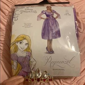 Rapunzel Disney Adult Costume AND Tiara